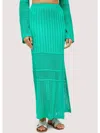 Lost + Wander Calypso Maxi Skirt In Green In Green