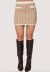 Lost + Wander Camille Skirt In Tan In Multi