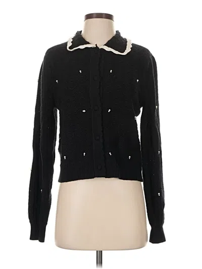 Pre-owned Lost + Wander Cardigan Sweater In Black