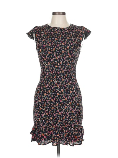 Pre-owned Lost + Wander Casual Dress In Black