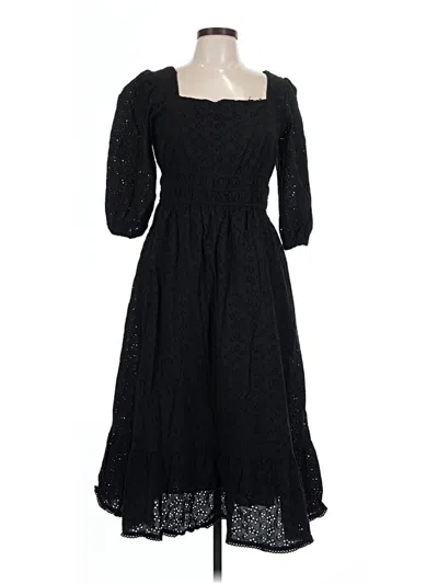 Pre-owned Lost + Wander Casual Dress In Black