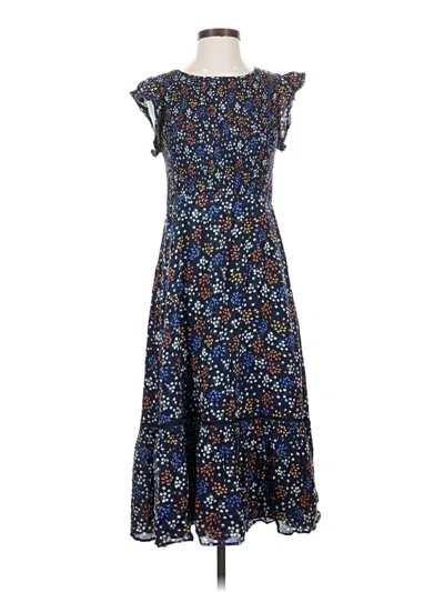 Pre-owned Lost + Wander Casual Dress In Blue