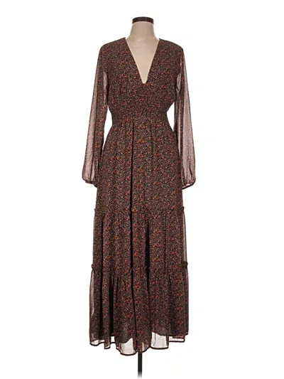 Pre-owned Lost + Wander Casual Dress In Brown