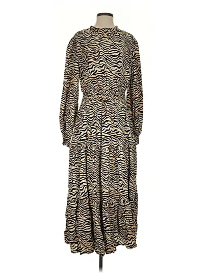 Pre-owned Lost + Wander Casual Dress In Brown