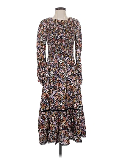 Pre-owned Lost + Wander Casual Dress In Brown