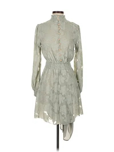 Pre-owned Lost + Wander Casual Dress In Gray