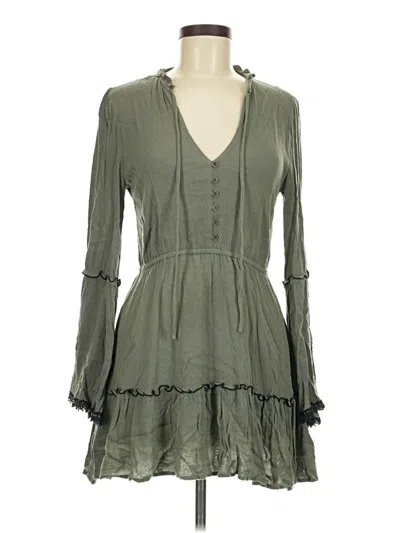 Pre-owned Lost + Wander Casual Dress In Gray