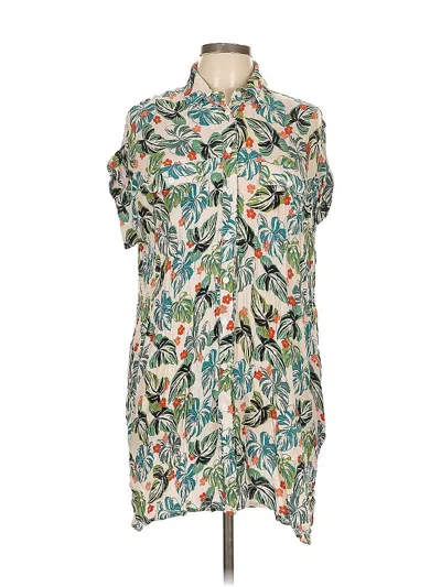 Pre-owned Lost + Wander Casual Dress In Green