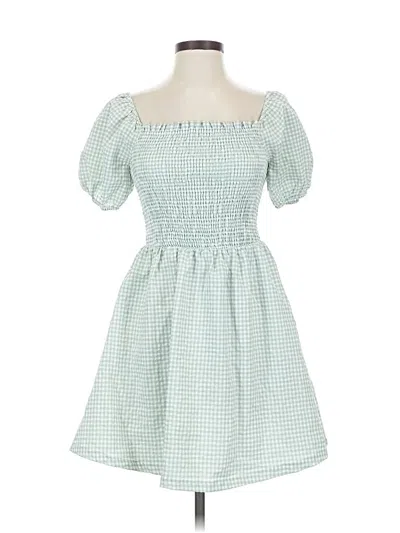 Pre-owned Lost + Wander Casual Dress In Green