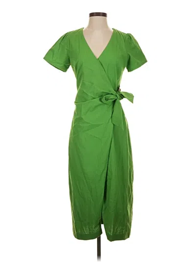 Pre-owned Lost + Wander Casual Dress In Green