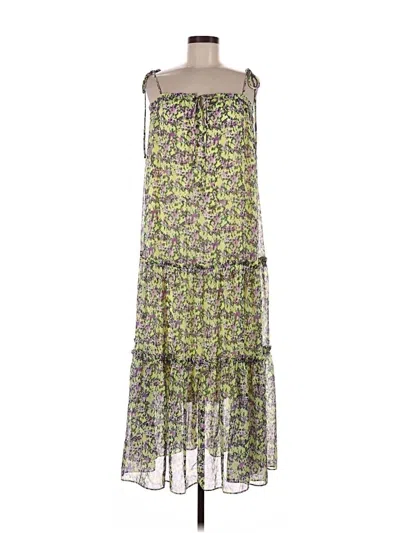 Pre-owned Lost + Wander Casual Dress In Green