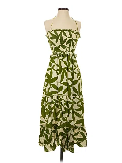 Pre-owned Lost + Wander Casual Dress In Green