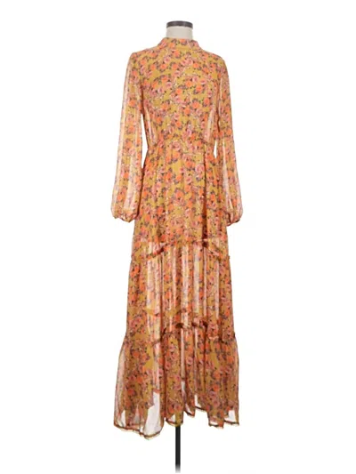 Pre-owned Lost + Wander Casual Dress In Orange