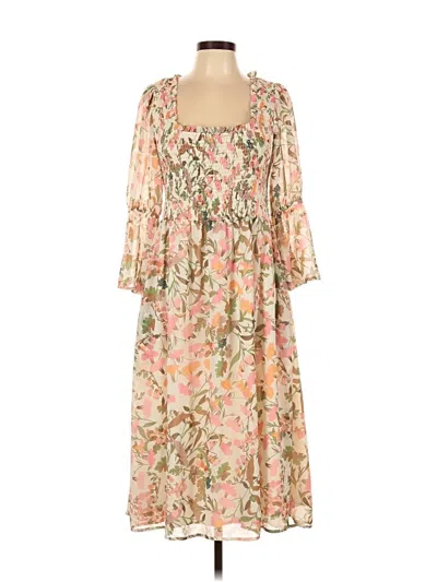 Pre-owned Lost + Wander Casual Dress In Pink