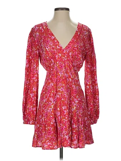 Pre-owned Lost + Wander Casual Dress In Pink