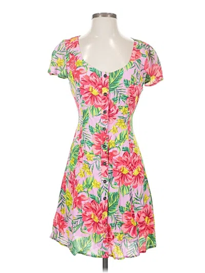 Pre-owned Lost + Wander Casual Dress In Pink