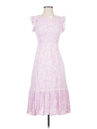 Pre-owned Lost + Wander Casual Dress In Pink