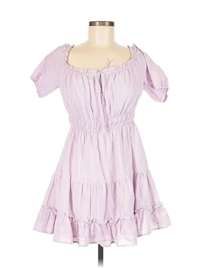 Pre-owned Lost + Wander Casual Dress In Purple