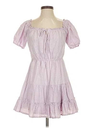Pre-owned Lost + Wander Casual Dress In Purple