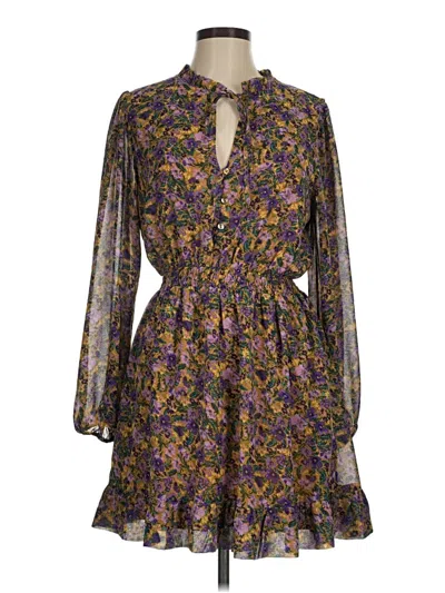 Pre-owned Lost + Wander Casual Dress In Purple