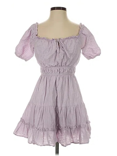 Pre-owned Lost + Wander Casual Dress In Purple