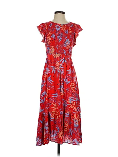 Pre-owned Lost + Wander Casual Dress In Red