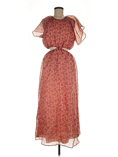 Pre-owned Lost + Wander Casual Dress In Red