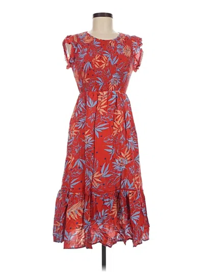 Pre-owned Lost + Wander Casual Dress In Red