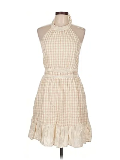 Pre-owned Lost + Wander Casual Dress In White