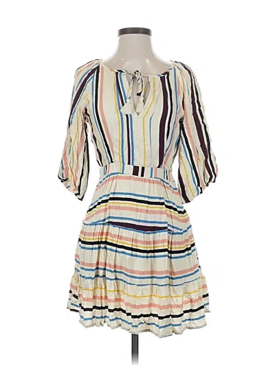 Pre-owned Lost + Wander Casual Dress In White