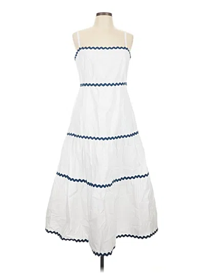 Pre-owned Lost + Wander Casual Dress In White