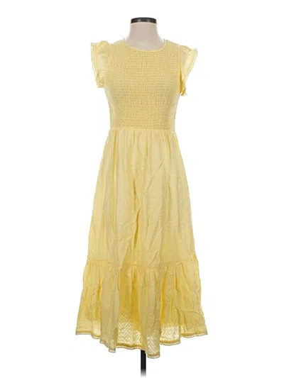 Pre-owned Lost + Wander Casual Dress In Yellow