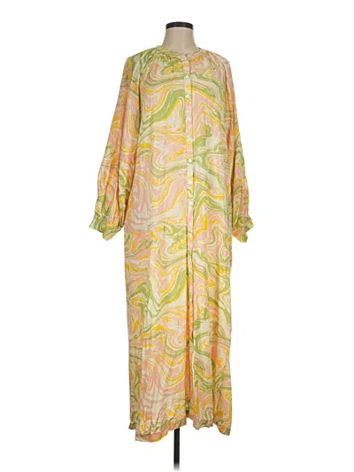 Pre-owned Lost + Wander Casual Dress In Yellow