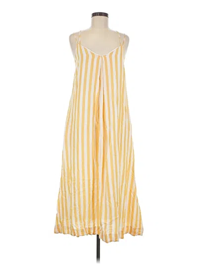 Pre-owned Lost + Wander Casual Dress In Yellow