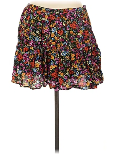 Pre-owned Lost + Wander Casual Skirt In Black