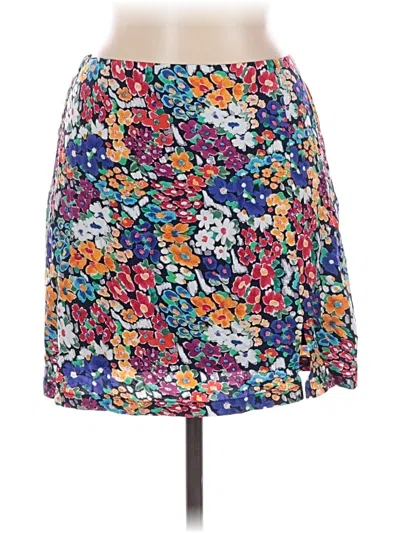 Pre-owned Lost + Wander Casual Skirt In Blue