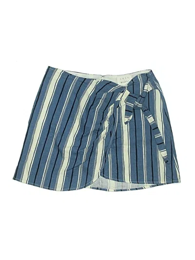 Pre-owned Lost + Wander Casual Skirt In Blue