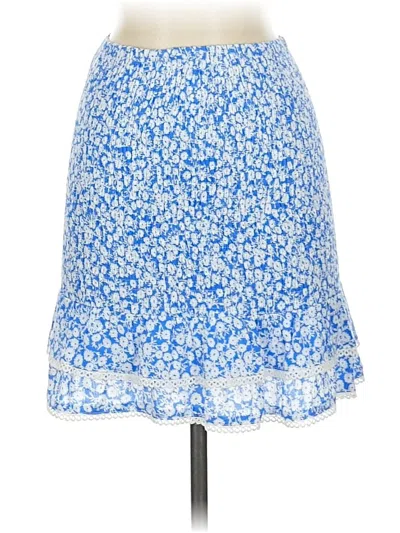 Pre-owned Lost + Wander Casual Skirt In Blue