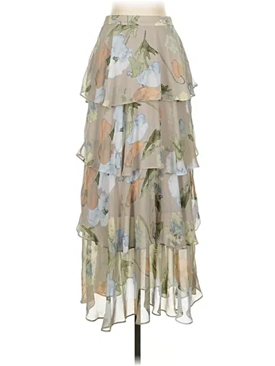 Pre-owned Lost + Wander Casual Skirt In Gray