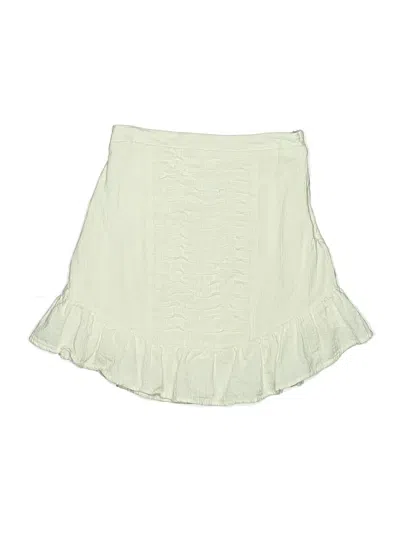 Pre-owned Lost + Wander Casual Skirt In White