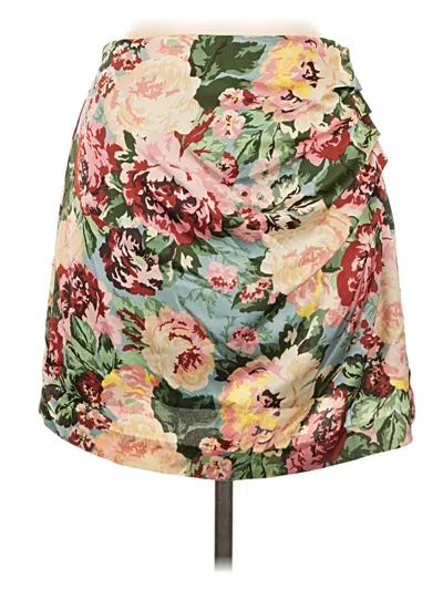 Pre-owned Lost + Wander Casual Skirt In White