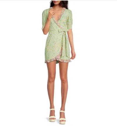 Lost + Wander Cecilia Mini Dress In Green