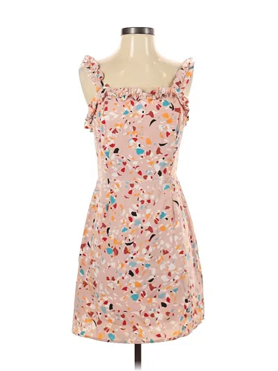 Pre-owned Lost + Wander Cocktail Dress In Brown