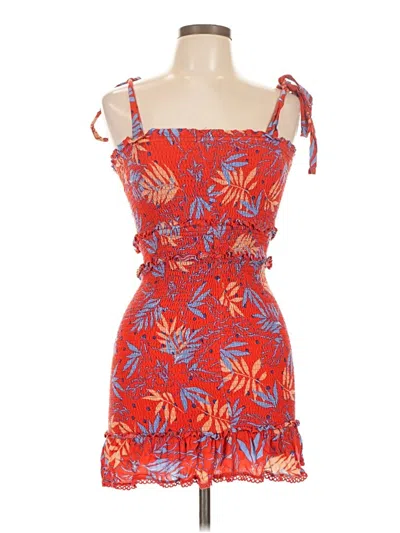 Pre-owned Lost + Wander Cocktail Dress In Orange
