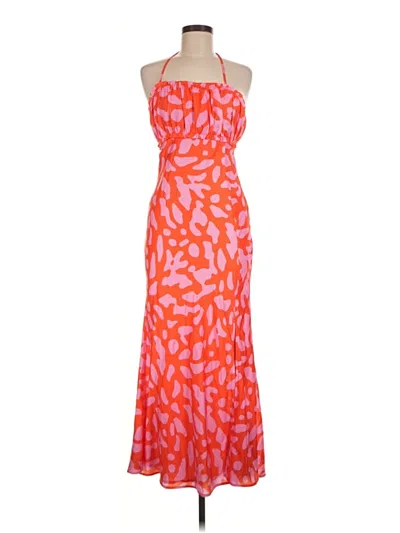 Pre-owned Lost + Wander Cocktail Dress In Orange