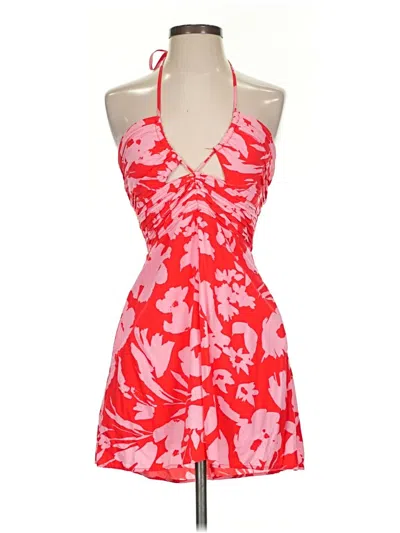 Pre-owned Lost + Wander Cocktail Dress In Red