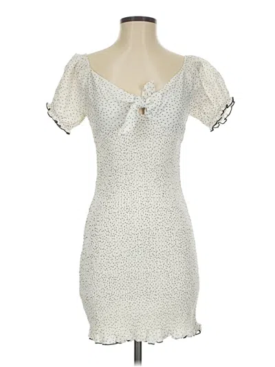 Pre-owned Lost + Wander Cocktail Dress In Silver