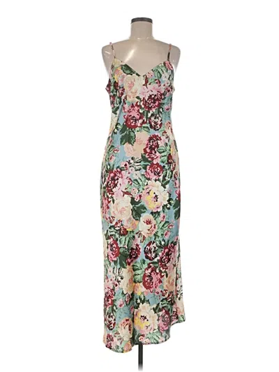 Pre-owned Lost + Wander Cocktail Dress In Tan