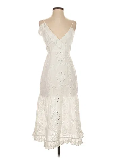Pre-owned Lost + Wander Cocktail Dress In White