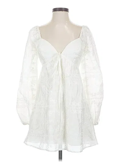 Pre-owned Lost + Wander Cocktail Dress In White